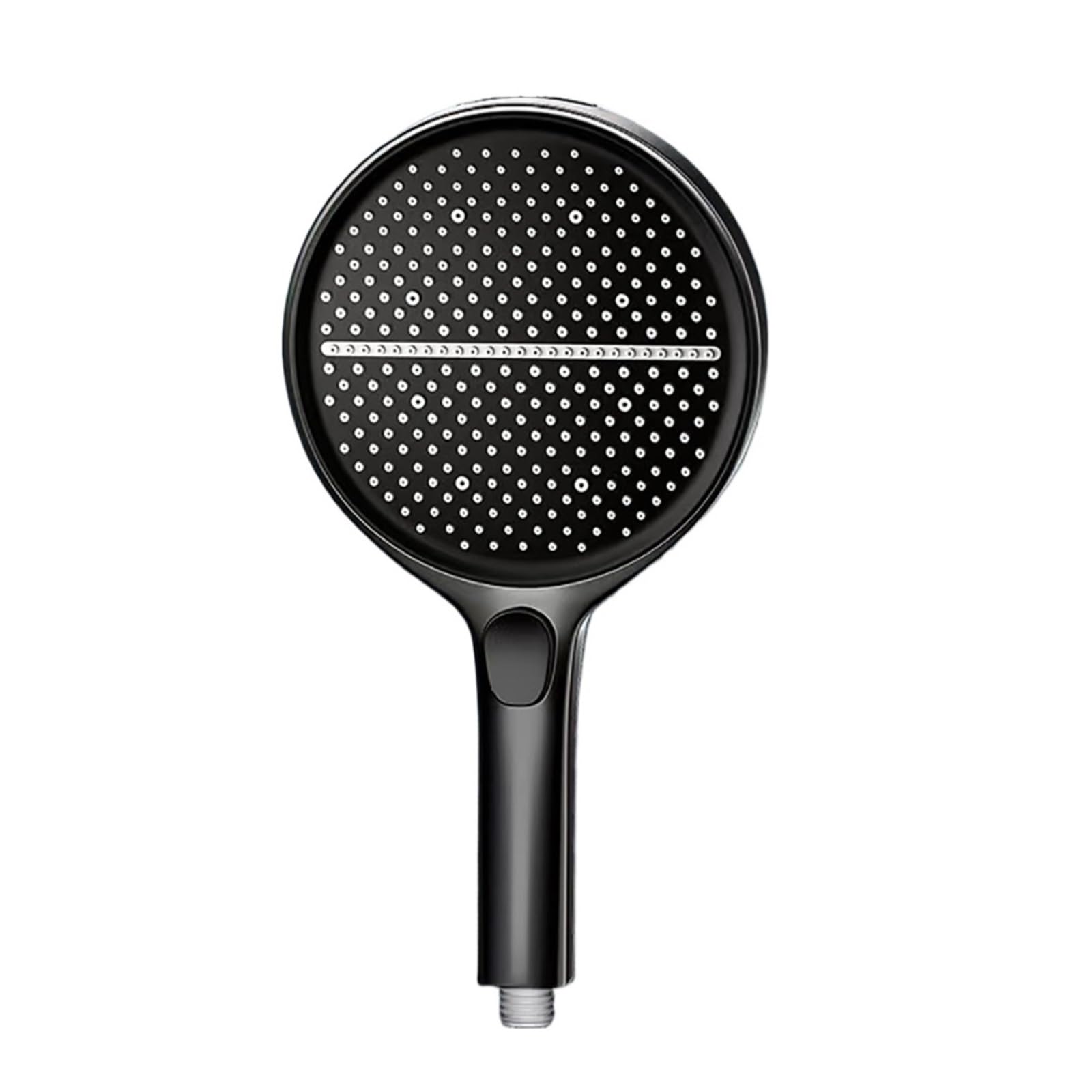 Pommeau de douche noir de 15 cm avec option jet massant