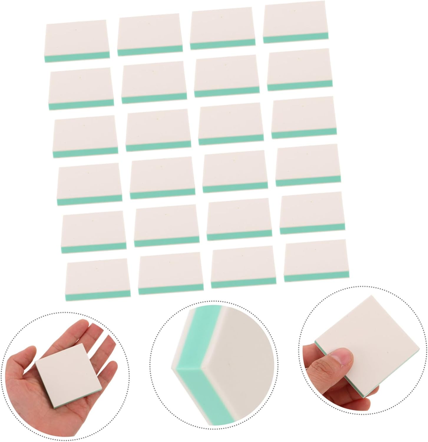 Mikikit 24pcs Rubber Linoleum Carving Blocks for Stamp Carving and Linocut Printmaking, Soft Relief Printmaking Supplies for Home Art and Craft Projects