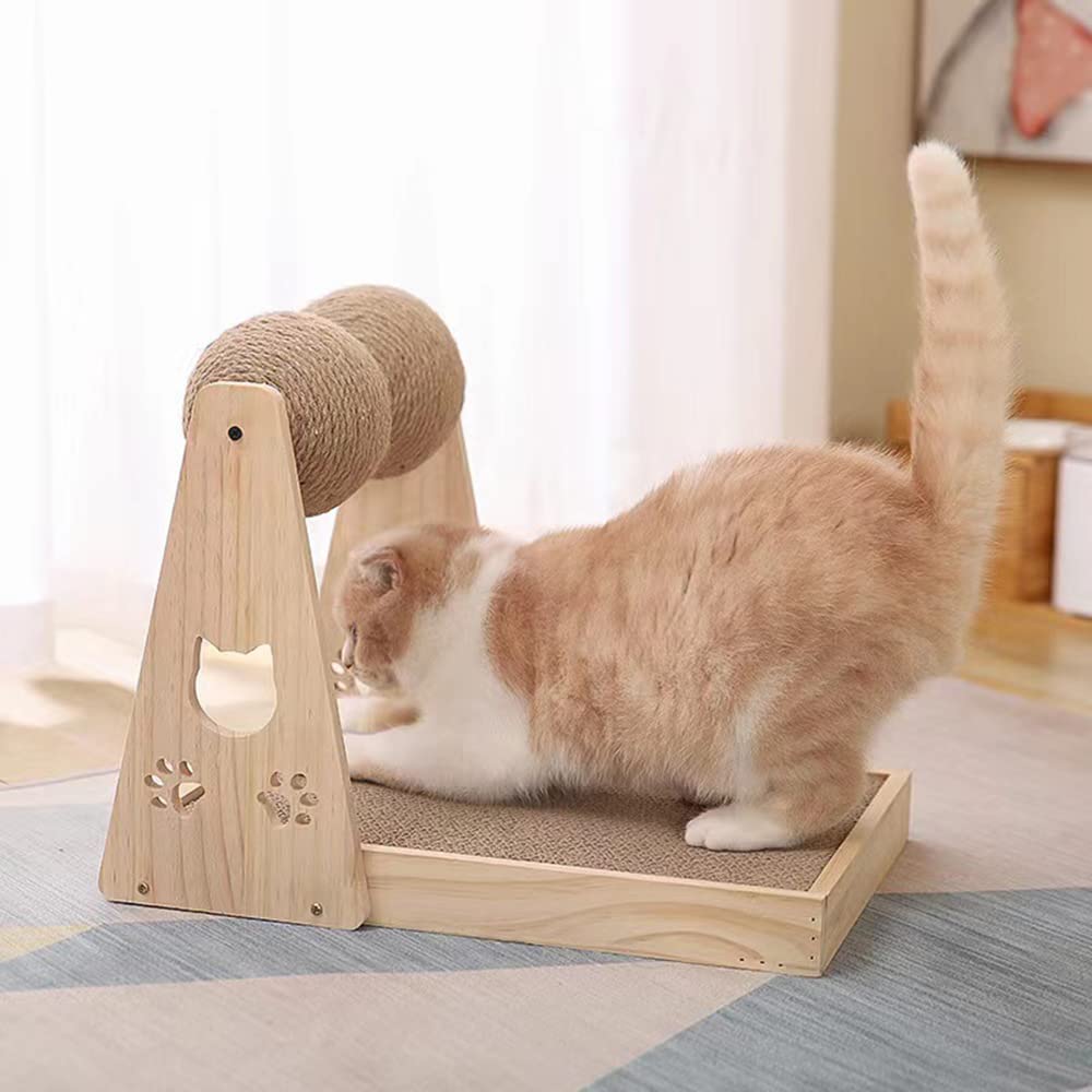 Pelota para Rascar Gatos Juguete para Gatitos Cuerda De Sisal Tablero De Bolas Molienda Juguetes Rascador para Gatos Suministros para Mascotas