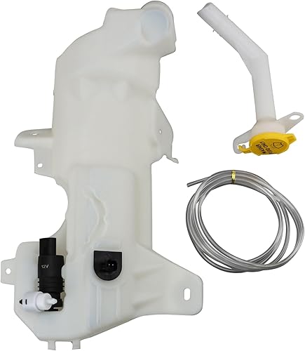 Vista 617 de TRQ Depósito de limpiaparabrisas compatible con Chevrolet Cruze 2016-2019 con luces antiniebla GM1288252 84036025 23365281PFM