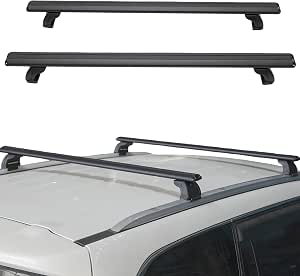 51.2-inch Roof Rack Cross Bars for Most Cars with Flush Rails (2 Pcs)