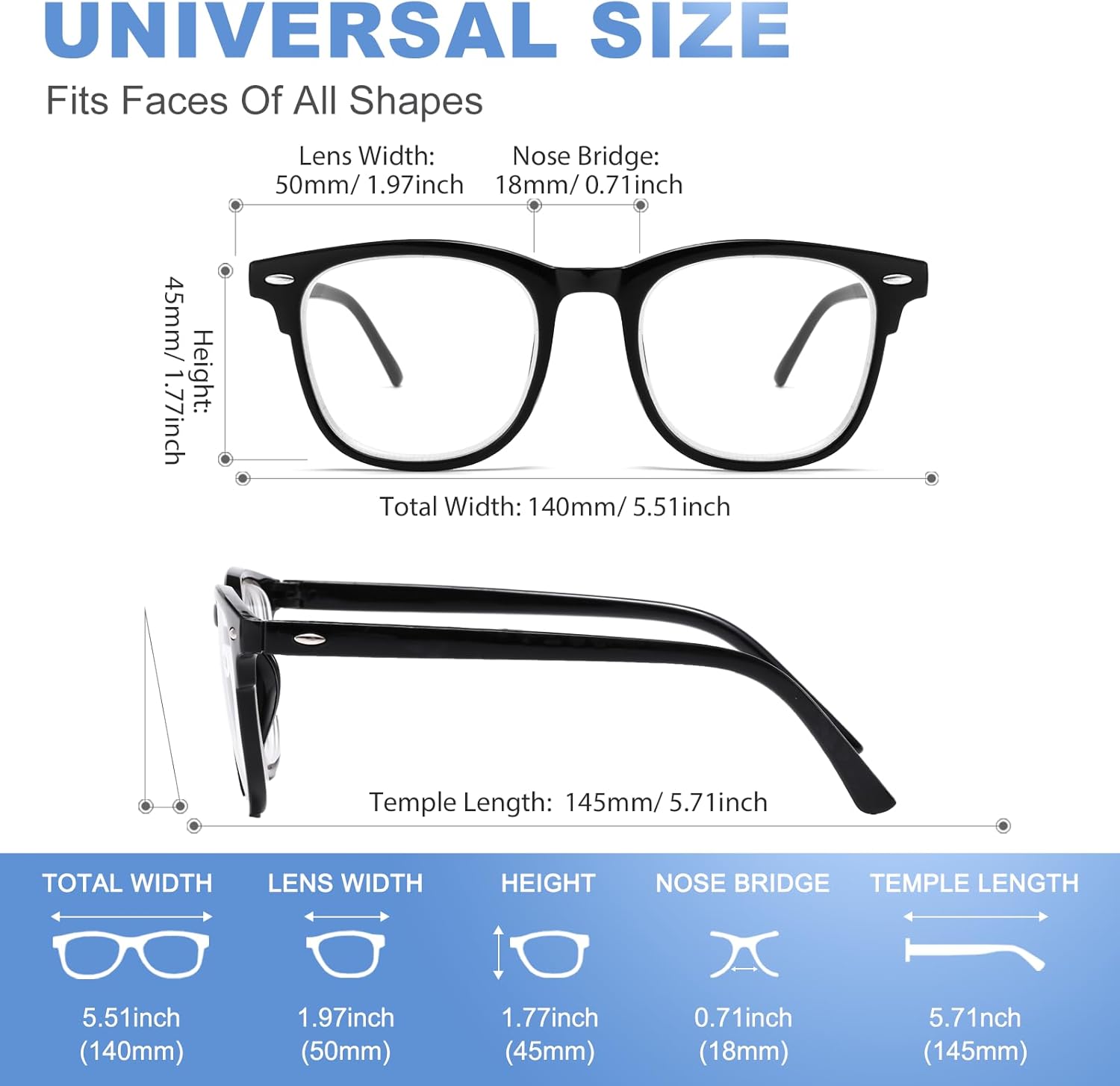 Distance Glasses for Women & Men, Near Sighted Myopia Driving Eyeglasses, Nearsighted See Far Vision Glass - Image 4