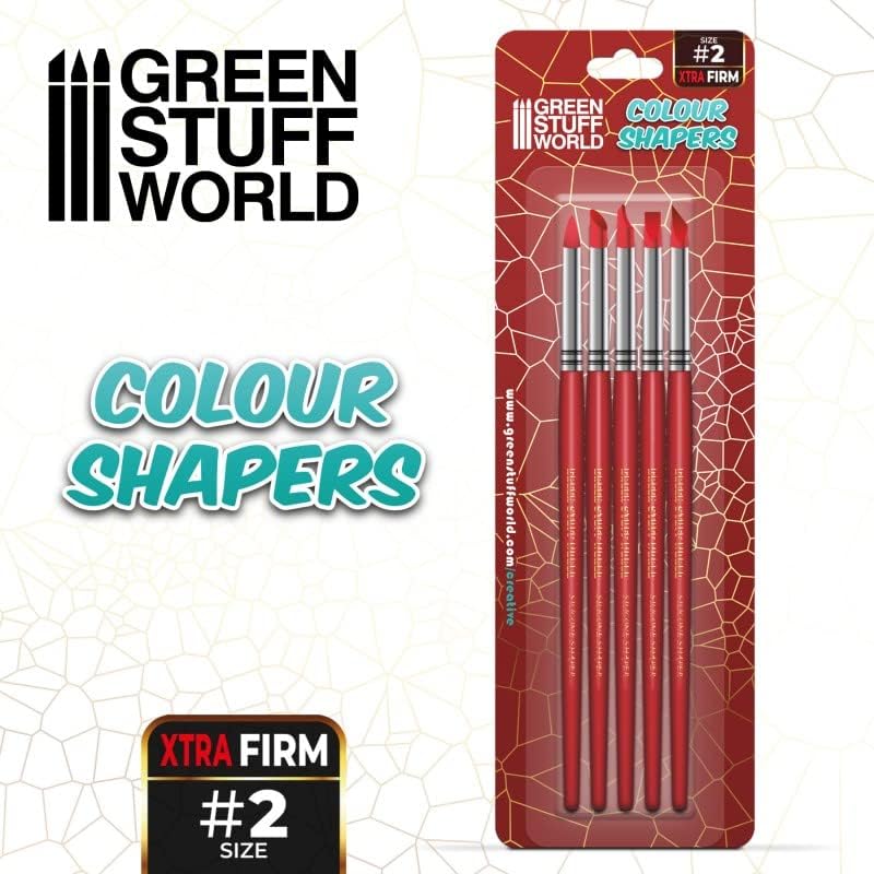 Colour Shapers Brush Set - Red, Extra Firm #2