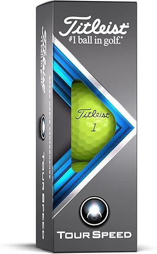 Vista 11 de Titleist Tour Speed Yellow Golf Balls Blanco