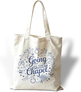 Canvas Tote Bag, Going to the Chapel Tote Bag, Bachelorette Bags, Reusable Cloth Cotton Bags for Shopping, Wedding Party Gifts, Bridal Shower Gifts