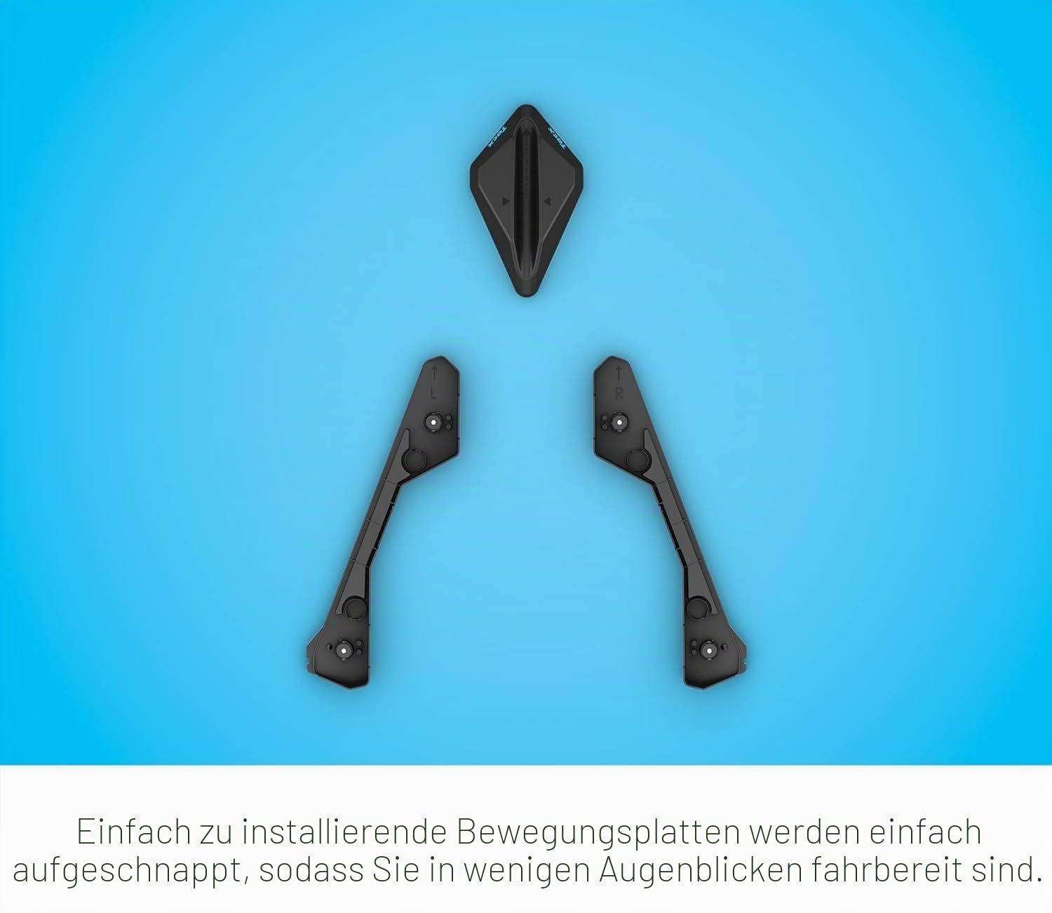 Garmin TacX® NEO Bewegungsplatten, Multidirektionale Bewegung