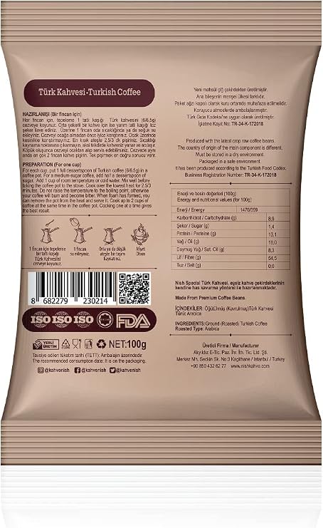 Nish Türk Kahvesi 24'lü Set (24x100 Gr)