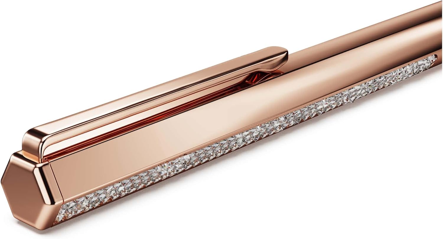 Swarovski Crystal Shimmer ballpoint pen, Rose gold tone, Rose gold-tone finish
