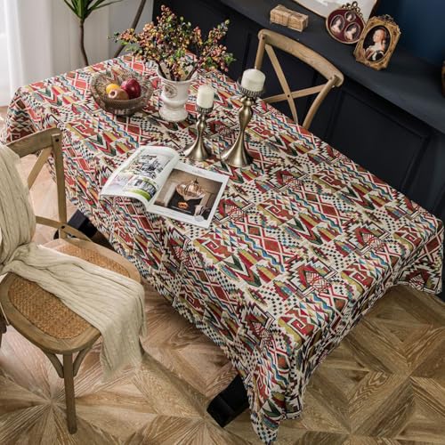 Nappe de table bohème rustique pour sublimer vos repas de famille sur table basse - 7