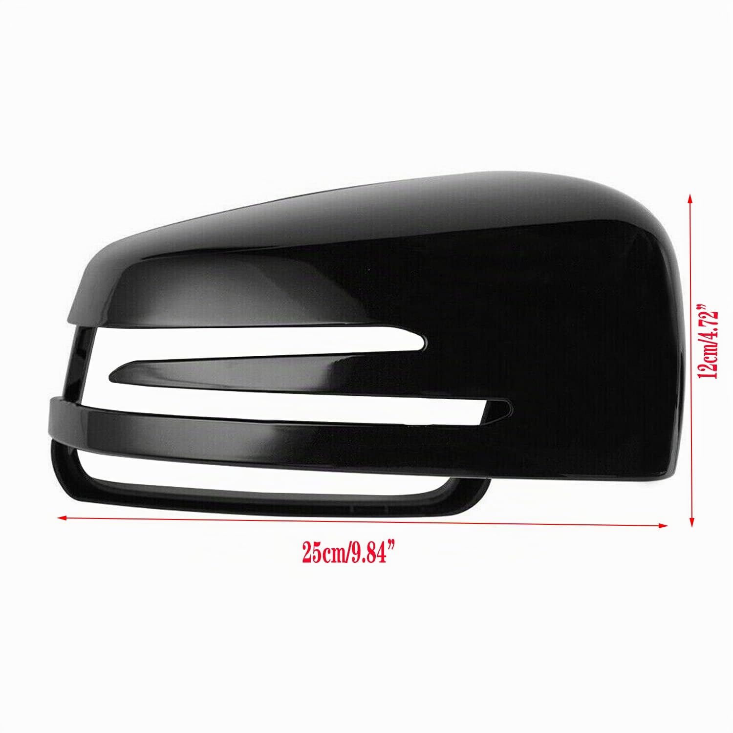 Tappo di copertura specchietto retrovisore laterale nero lucido per W176 W204 C204 W212 W211 W246 C117