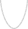 Shinjuku Ginokura sv Oxidized Figaro Chain, Length 15.7 - 31.5 inches 40 - 80 cm, Width 0.07 - 0.2 inches 1.7 - 5.1 mm, Silver 925 Necklace, Chain Necklace, Mens, Womens,
