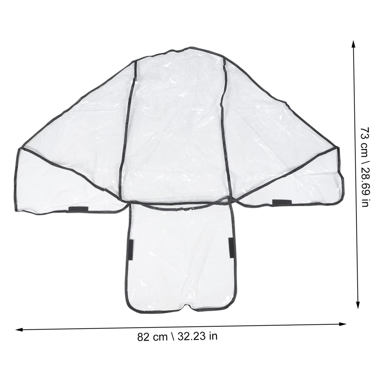 VICASKY Universal Double Stroller Rain Cover Windproof Waterproof for Twins Fits Front Rear Seats Easy Install PVC Material