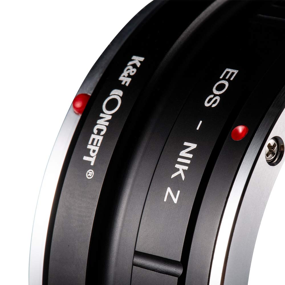 K&F CONCEPT Bague Adaptation Objectif pour Monter Objectif compatibile Con Canon EOS vers Boîtier compatibile Con Nikon Z (EOS-compatibile Con Nikon Z)
