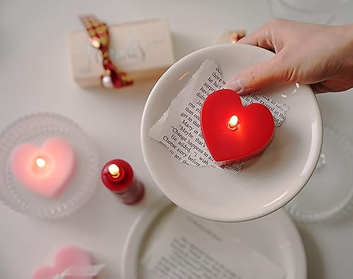 Miniatura 8 de Vela aromática con aroma a corazón, cera de soja, vela romántica decorativa para el día de San Valentín, boda, regalo de cumpleaños, ideal para