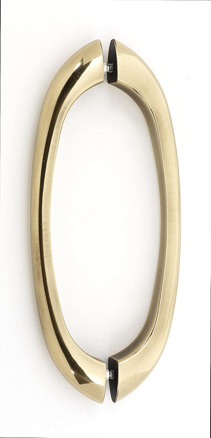 Alno G855-8-PB/NL Alno G855-8 C855 Luxury Contemporary 8" Center to Center Back to Back Door Pulls - Shower Door Handles