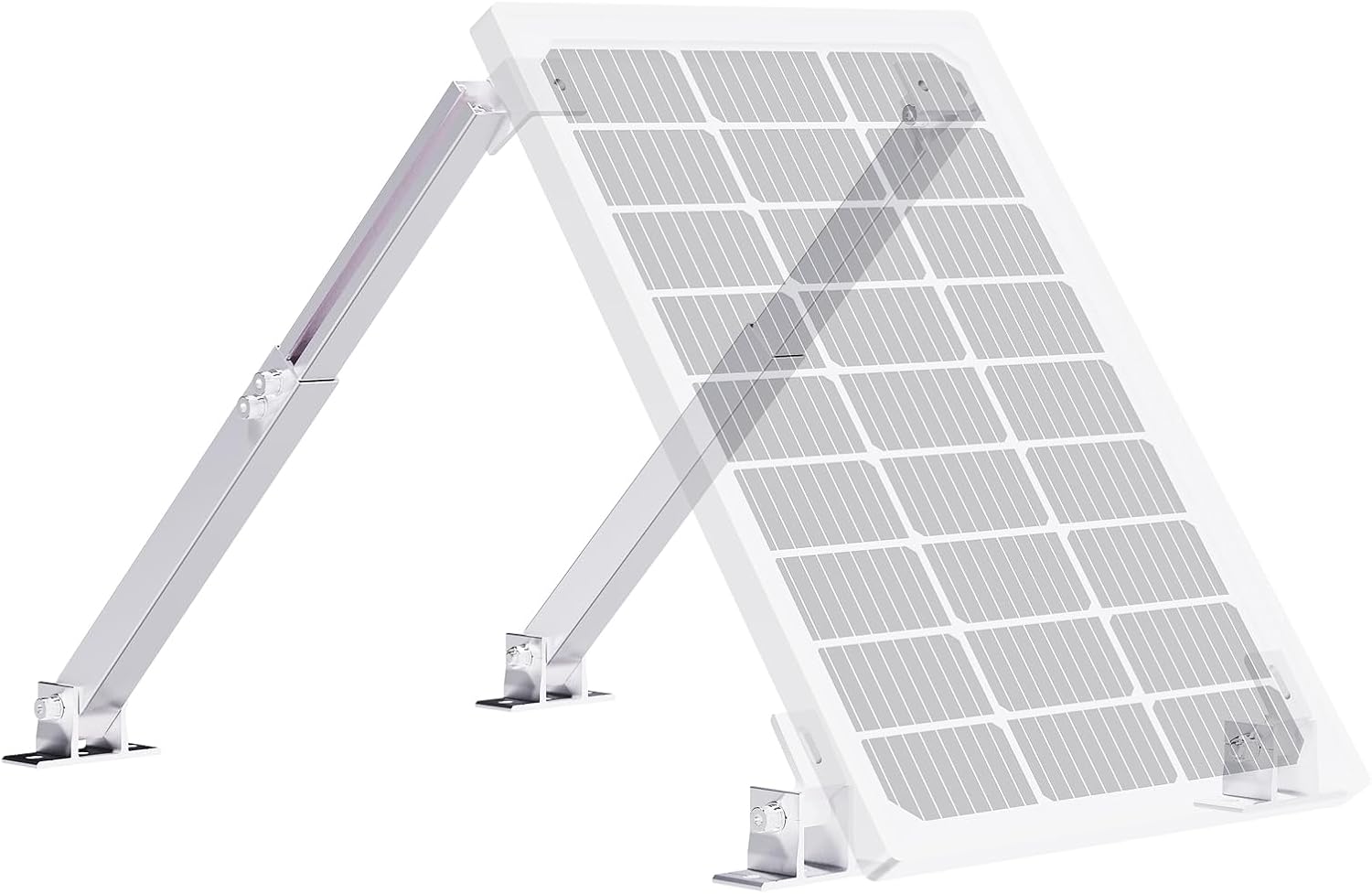 KUAFU Adjustable Solar Panel Tilt Mount Brackets Support up to 300W Solar Panel for Boats, RV, Roof on-Grid/Off-Grid Systems and Any Flat Surface Telescopic Bracket Solar Panel Pole Mount