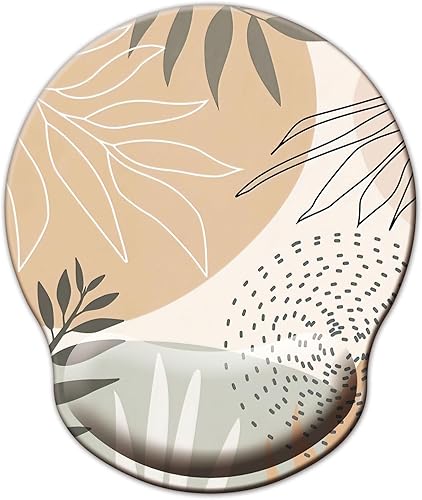 Alfombrilla de ratón con soporte para muñeca, alfombrilla de ratón ergonómica con cojín de descanso para muñeca de espuma con memoria, base de goma