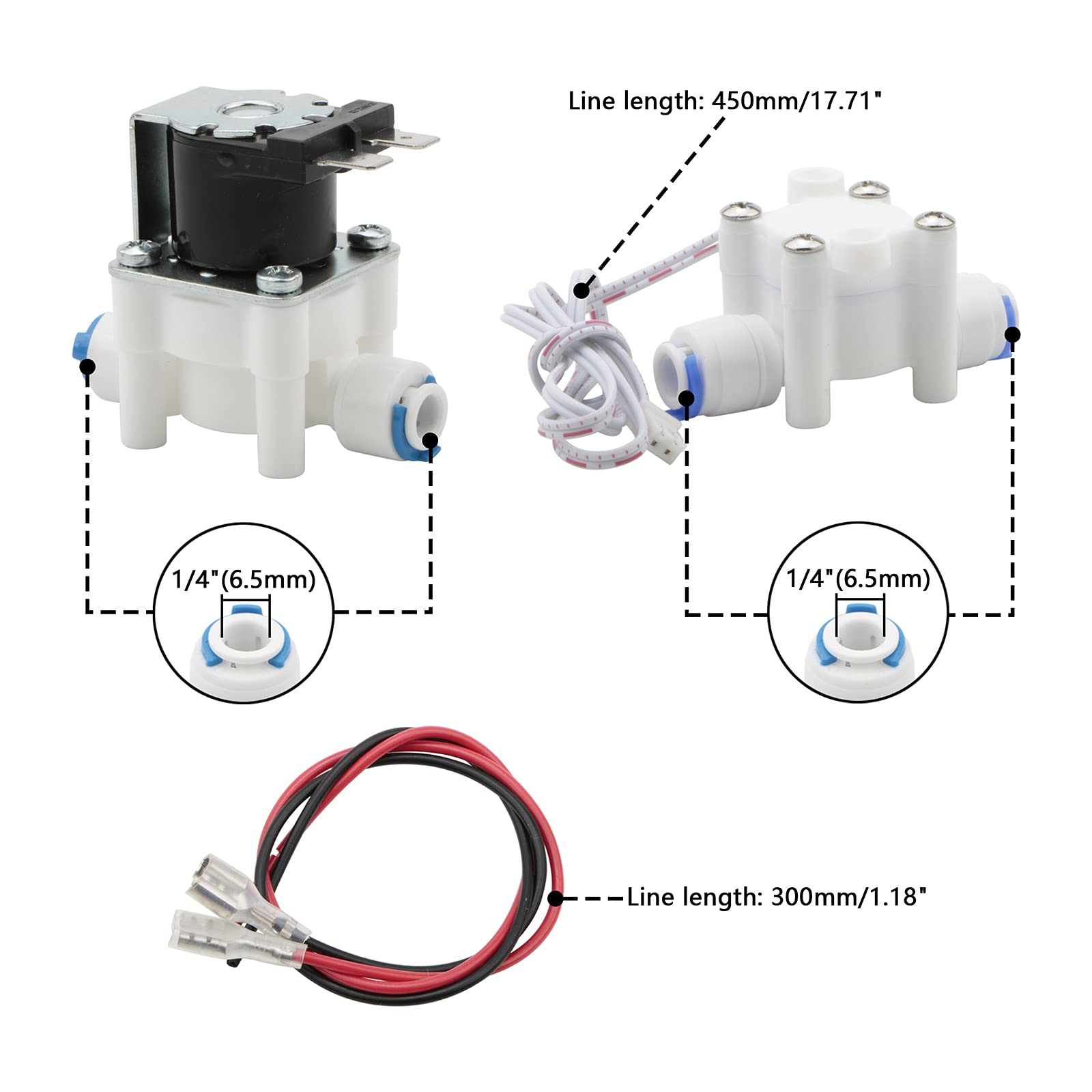 Kit di connettori per frigorifero, 25 pezzi, 10 m, tubo di approvvigionamento idrico, kit di collegamento per il tubo dell'acqua del frigorifero