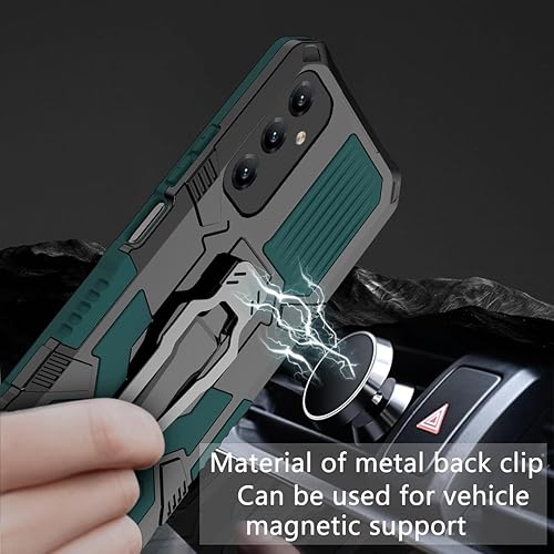 Miniatura 4 de Funda compatible con Samsung Galaxy A32 4G, función atril integrado a prueba de golpes, compatible con Samsung Galaxy A32 4G, funda 2 en 1, color