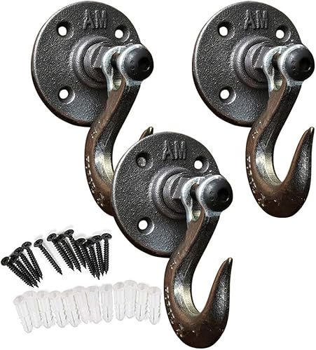 Juego de 3 ganchos MOOD.SC para toallas y batas de Pipe Decor de Pipe Decor, estilo de bricolaje resistente, tubo de hierro industrial rĂşstico y Juego de 3 ganchos MOOD.SC para toallas y batas de Pipe Decor de Pipe Decor, estilo de bricolaje resistente, tubo de hierro industrial rĂşstico y