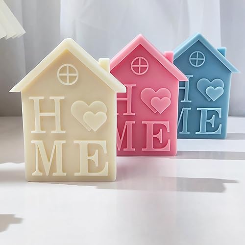 Miniatura 7 de HOGAR Molde de corazón Molde de vela de casa Molde de resina de casa Molde de arcilla Molde de resina de joyería Molde de fundición de resina Moldes