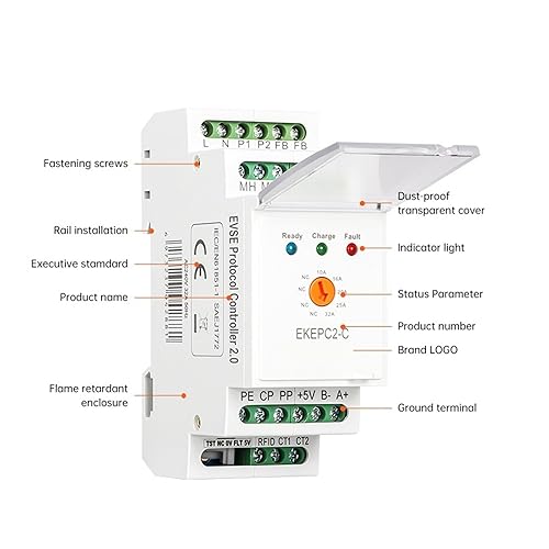 Miniatura 4 de 1 unids controlador protocolo electrónico EPC EV estación de carga Cable Socket 32A AC 240V EKEPC2 (color  versión de cable)
