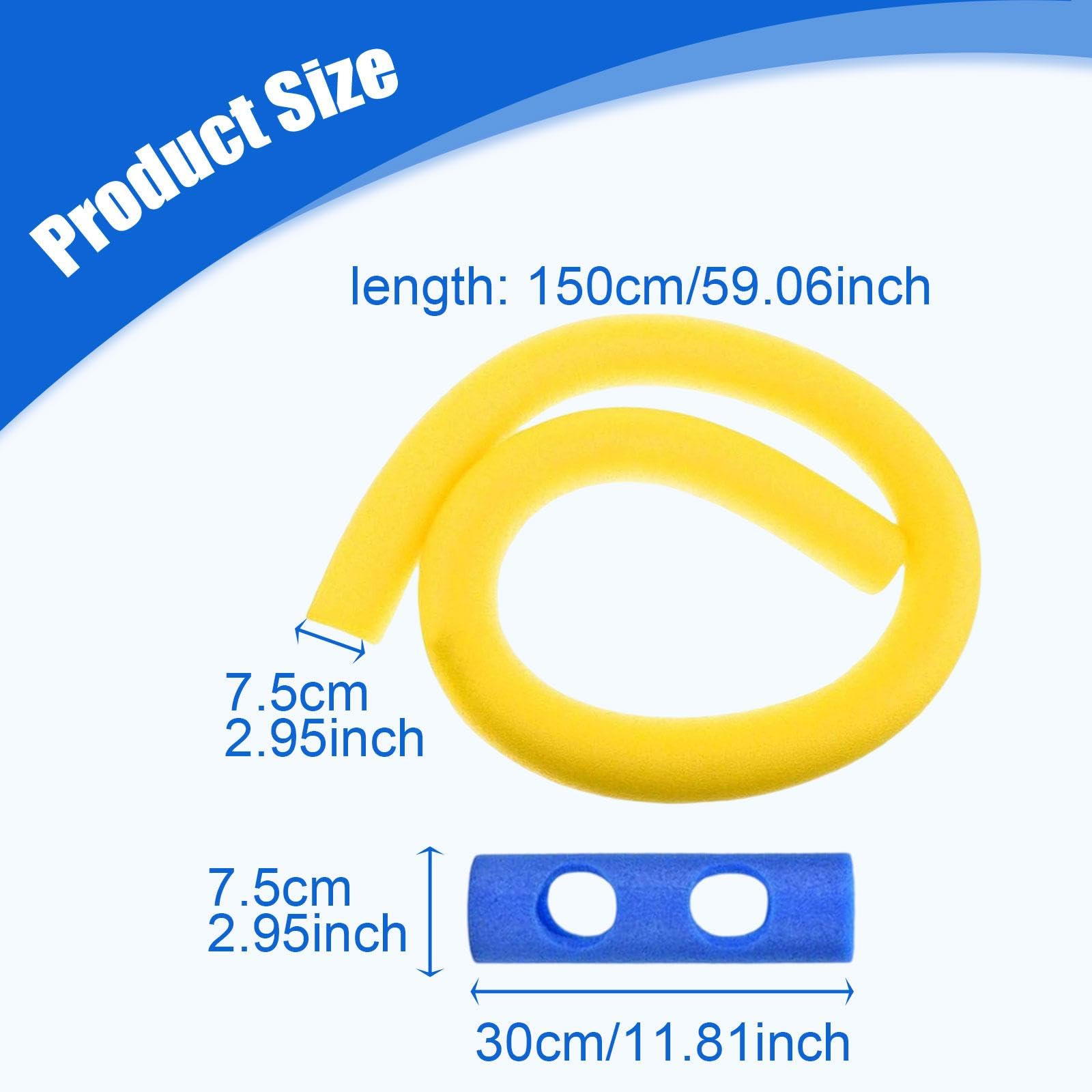 Bouée Gonflable de 150 Cm (59,06 Pouces) pour L'entraînement à La Natation avec Jointure, Jaune