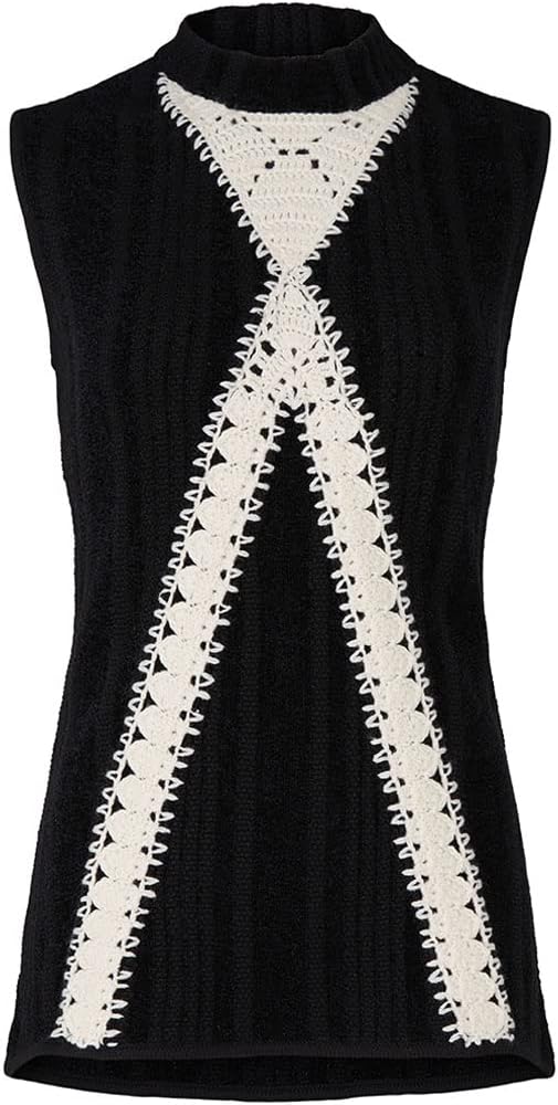 Rent The Runway Pre-Loved Crochet Sleeveless Sweater - Image 2