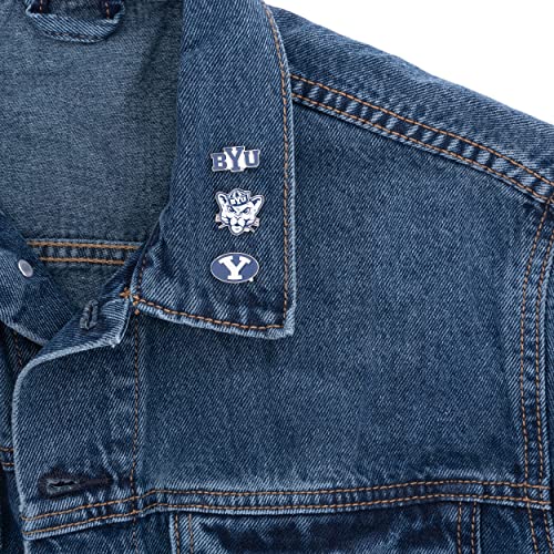 Image of Desert Cactus Brigham Young University Lapel Pin BYU Cougars Made of Metal for Formal Wear, Bag and Hat Jewelry, and Tie Tack (Pin Set)