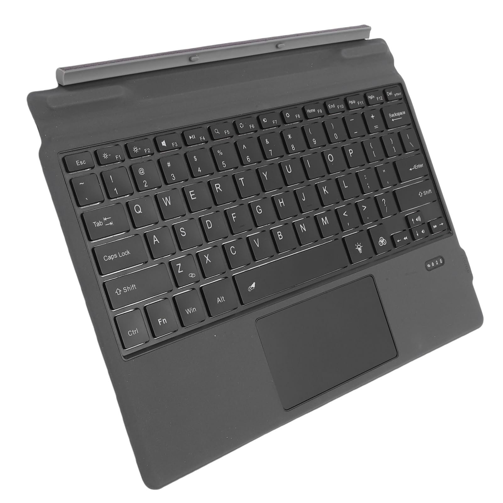 Tastiera Bluetooth Touchpad Custodia per Tastiera Wireless Retroilluminata Staccabile Segnaposto per da Viaggio a Prova di Spruzzi con Touchpad in Vetro per