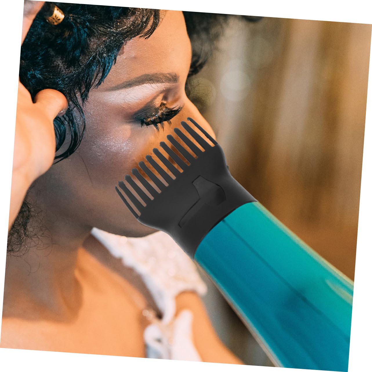 Vaguelly 5pcs Hair Dryer Diffuser Comb Nozzle Attachments for Blow Dryer Hair Styling Tool for Polished and Natural Hairdos for Home and Travel