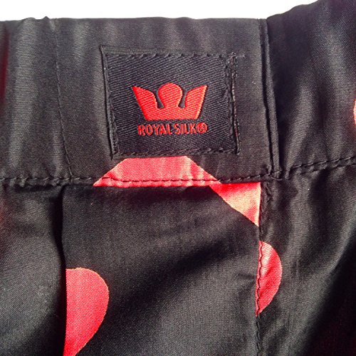Black Silk Heart Boxers 2.0 100% Silk - Love You Valentine Special - Men's4