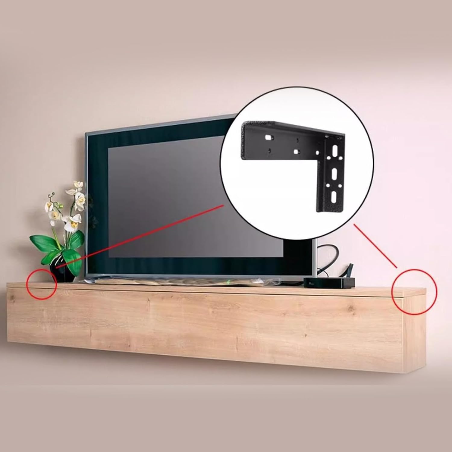 実用的なステンレススチール素材のインビジブルLブラケットは、取り付けられたキャビネットの美的魅力を高め、日常的に使用できます。