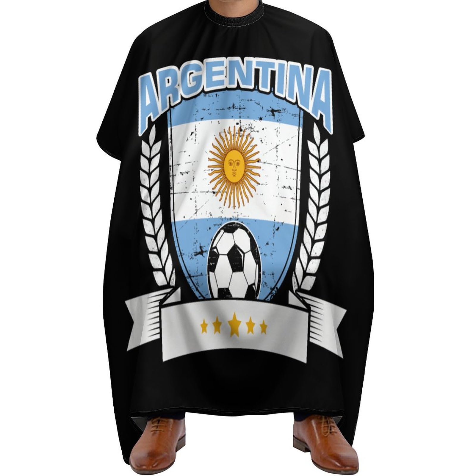 Peluquería Capa Fútbol Argentino Fútbol, Capa Peluqueria Impermeable Capas De Peluqueria Profesional Capa De Peluqueria Para Mujeres Adulto Corte De Pelo 140X168Cm