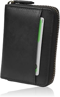 [LS LASIEM] 【イタリア伝統製法×育てる本革】 財布 メンズ ミニ財布 本革 小さい財布 ミニウォレット コンパクト 二つ折り財布 カードケース スキミング防止 お札が折れない ブラック