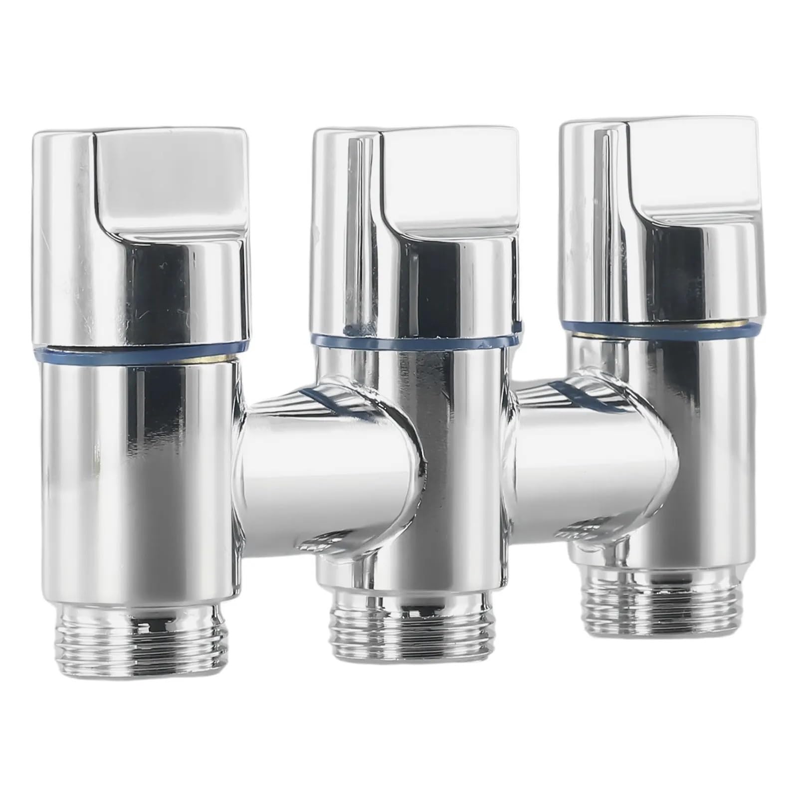 Valvola deviatrice multifunzione a tre vie con valvola di iniezione dell'acqua a tre vie, 1 pezzo (grigio)
