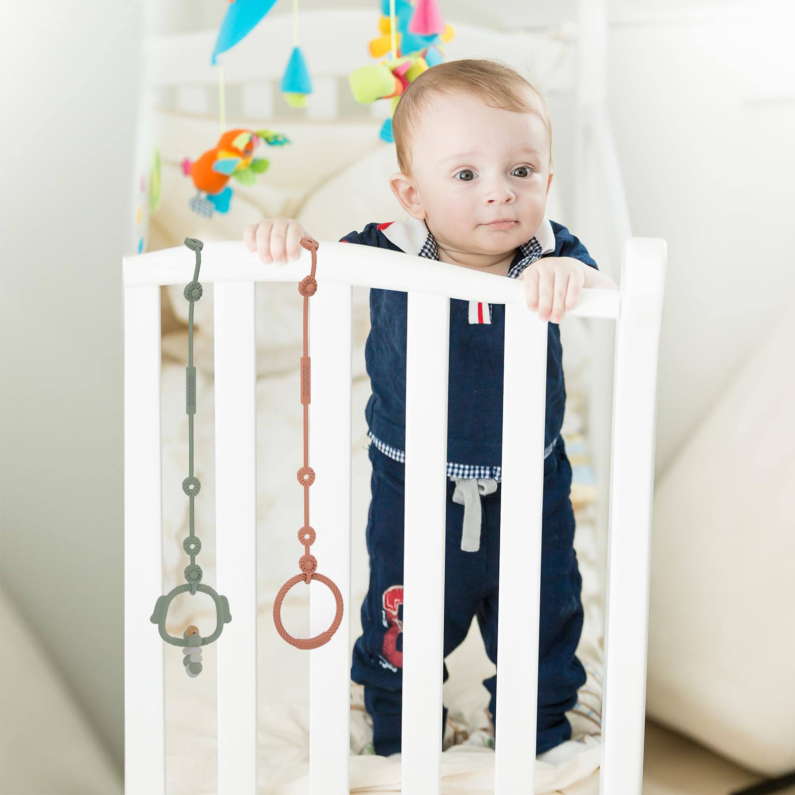 Cup Catcher, pasy bezpieczeństwa do zabawek, silikonowy kubek do picia, wózków dziecięcych, krzesełek, foteli samochodowych, nie zawiera BPA, 4 sztuki w opakowaniu