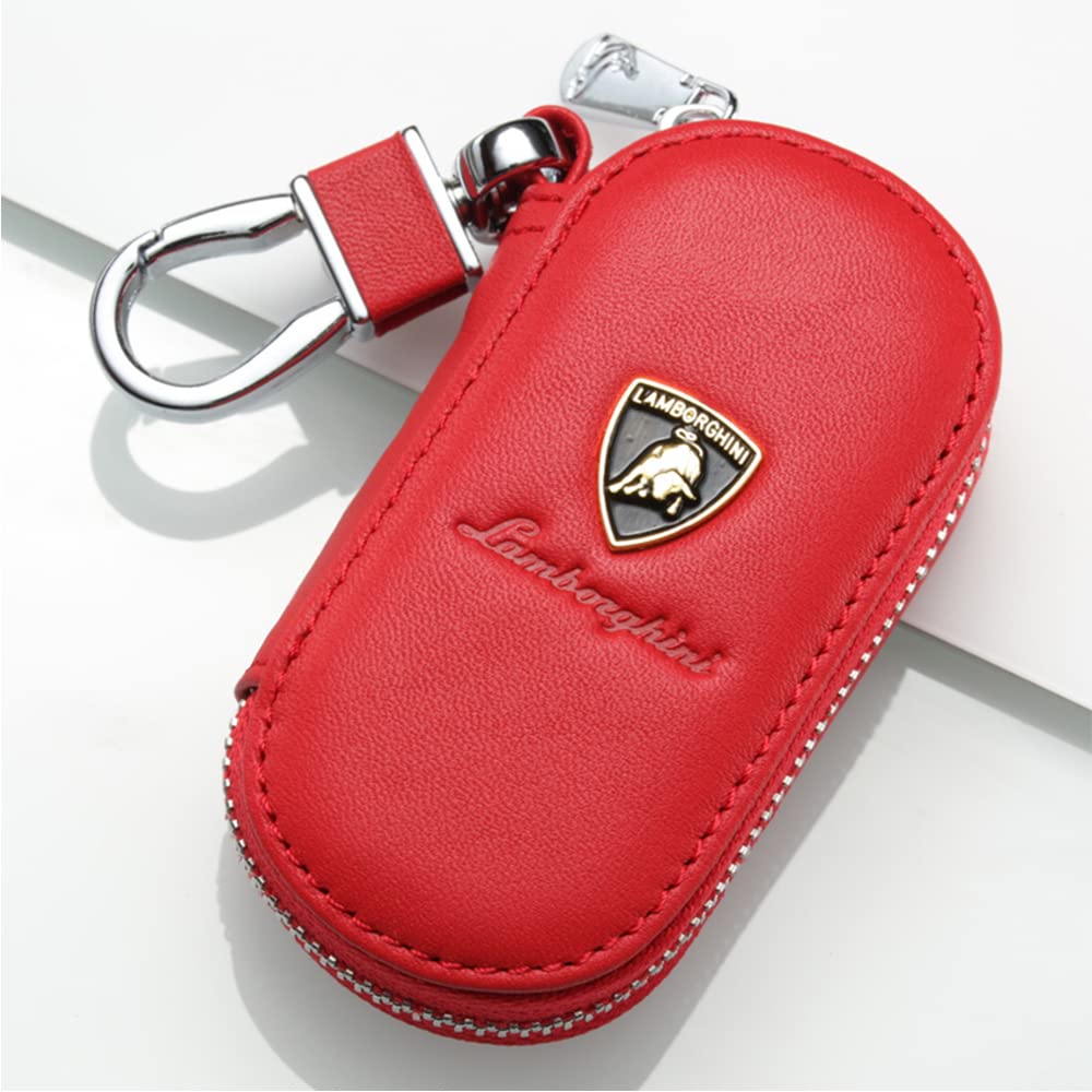 Car Key Case For Lamborghini Gallardo Aventador Huracan URUS Smart Key Fob Protection Bag Emblem Multifunctional Accessories,D