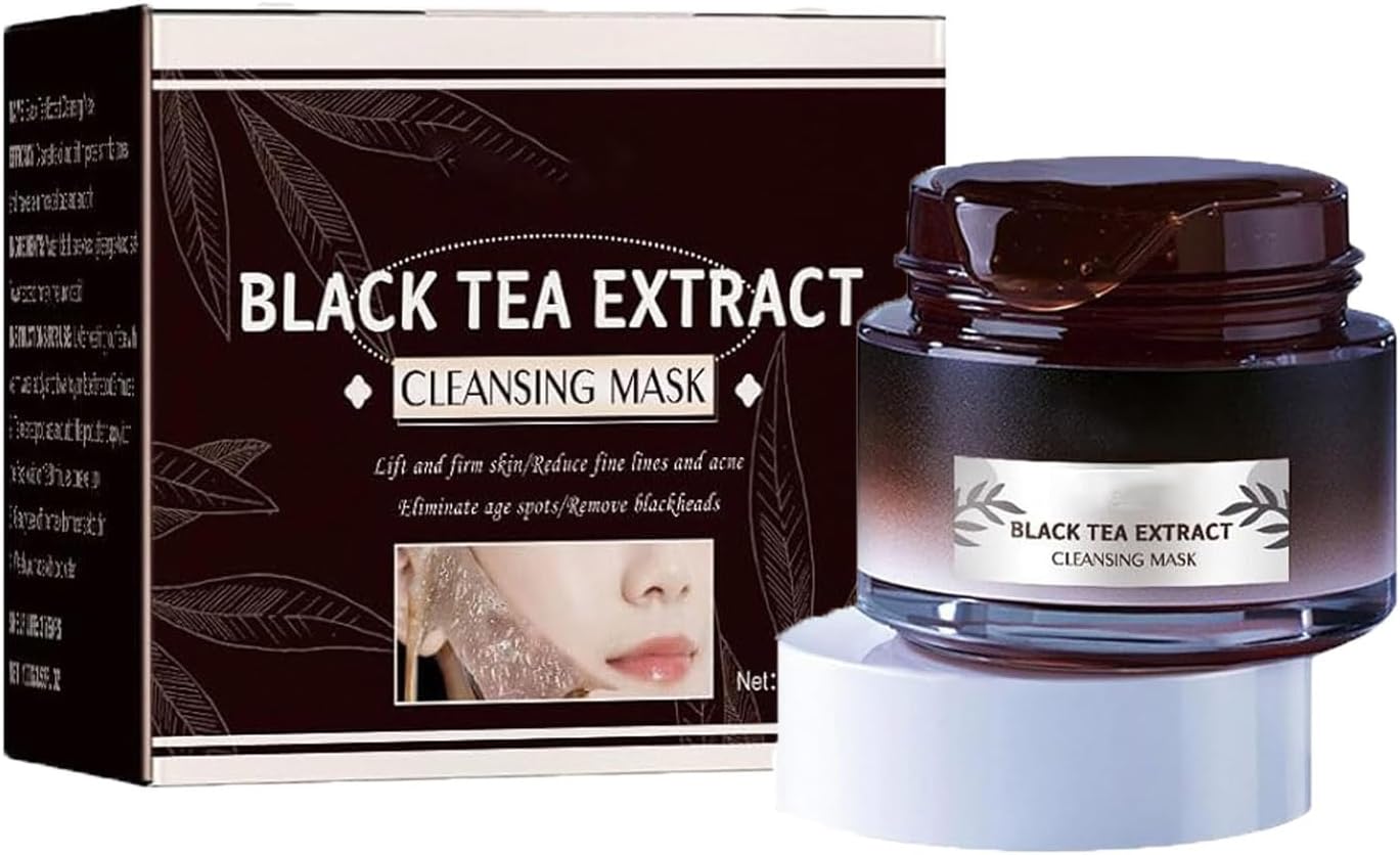 Masque au thé noir, masque facial au thé noir, masque peel-off au thé noir, masque facial peel-off à base de plantes, masque peel-off anti-âge, dissolvant de tête noire pour (1pcs)