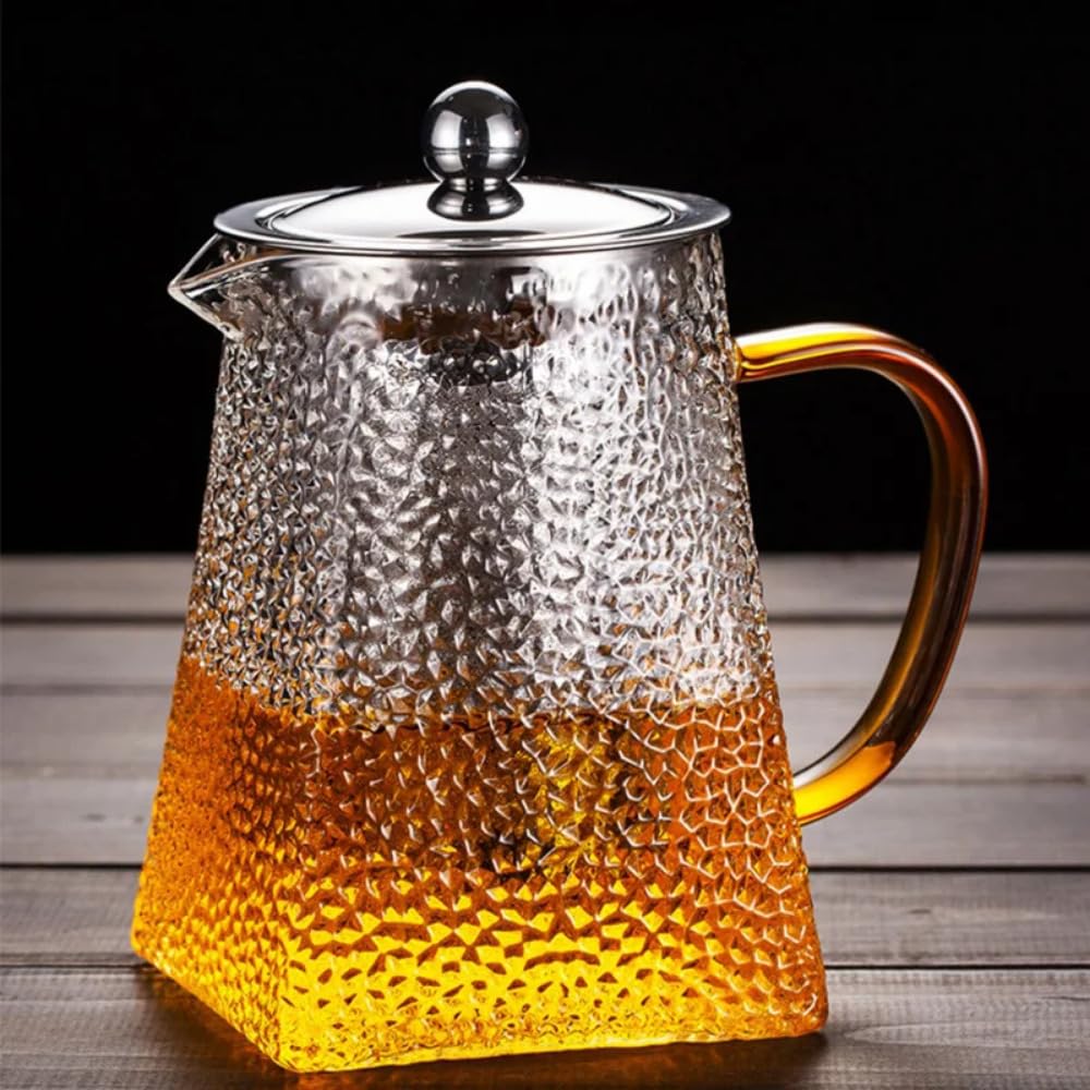 Théière en verre 500 ml idéale pour l'infusion du thé vrac Puer