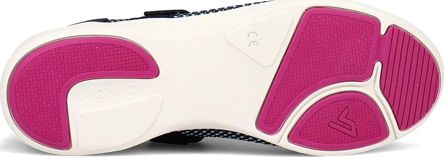  | Vionic Women's Sky Jessica II Mary Jane Sneaker - Walking Shoes with Hook and Loop Closure and Concealed Orthotic Arch Support | Walking