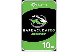 SEAGATE Barracuda Pro SATA HDD 10TB 7200RPM 6Gb/s 256MB Cache 3.5-Inch Internal...