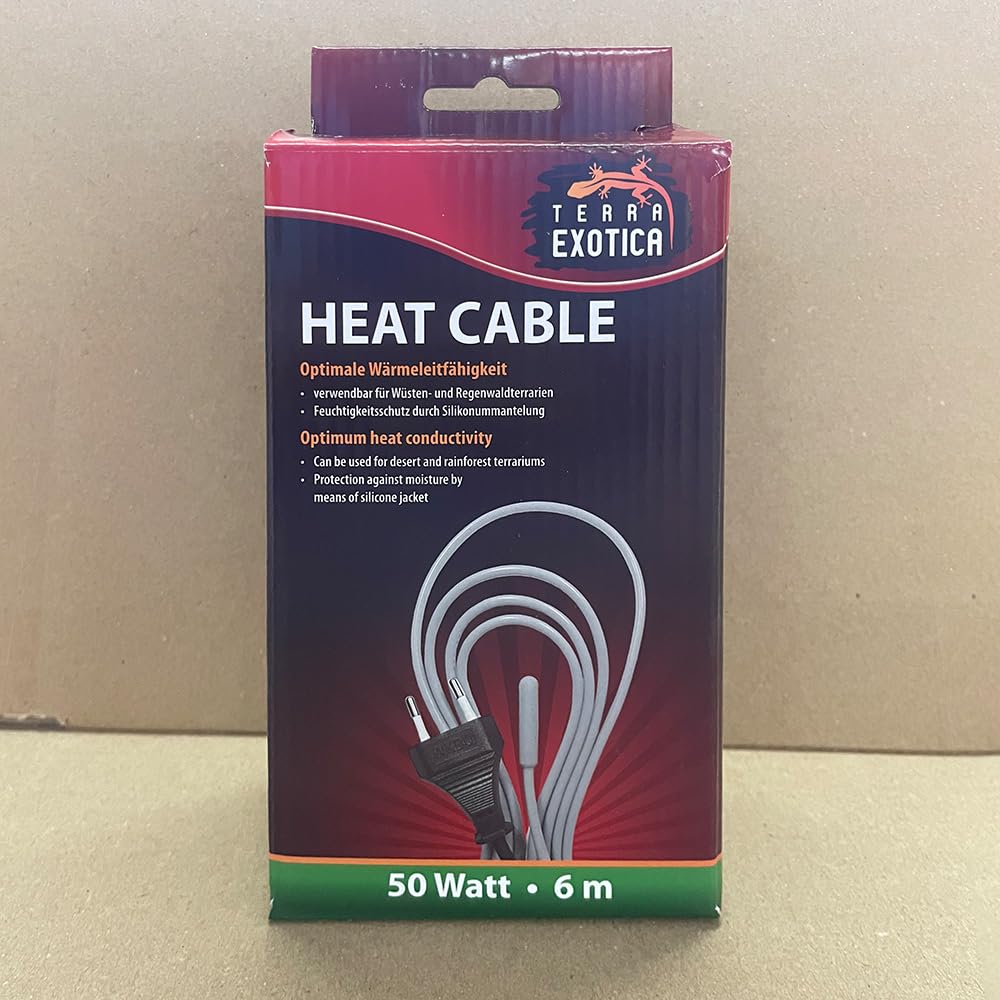 Lucky Reptile Thermo Cable 50W – Heizkabel Für Terrarien Als Bodenheizung Für Echsen & Reptilien