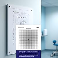 Vista 4 de Amsler - Rejilla ocular con parte trasera magnética, herramienta de detección diaria de visión para pacientes con degeneración macular y glaucoma