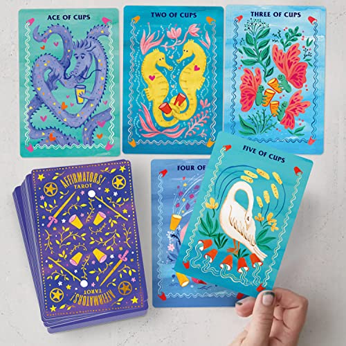 Affirmators! Tarot Cards Deck - Daily Tarot Cards with Positive Affirmations For Magical Guidance from the Universe to Help You Help Yourself without ... You Help Yourself Without the Self-helpy-ness