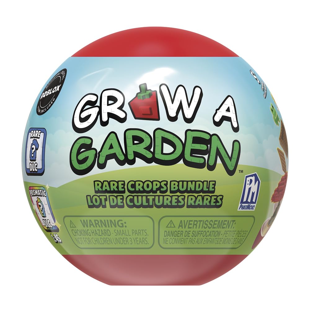 Grow A Garden - Rare Crops Bundle - Series 1 - Mini Surprise Sphere Bundle - Includes DLC Code Redeemable on Roblox - Officially Licensed Construction Set by PhatMojo