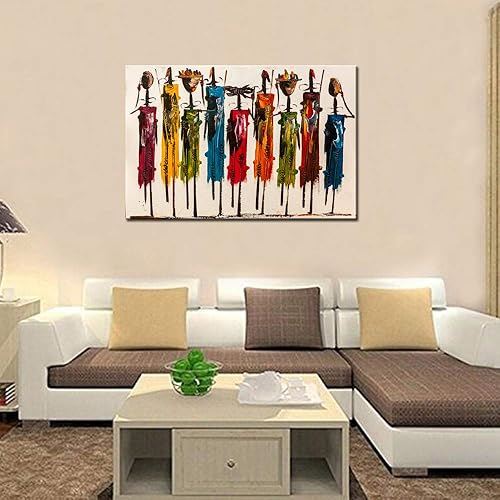 Miniatura 2 de Biuteawal Arte de pared afroamericano, decoración de mujer india, pinturas fotográficas, obras de arte decorativas abstractas para el hogar,