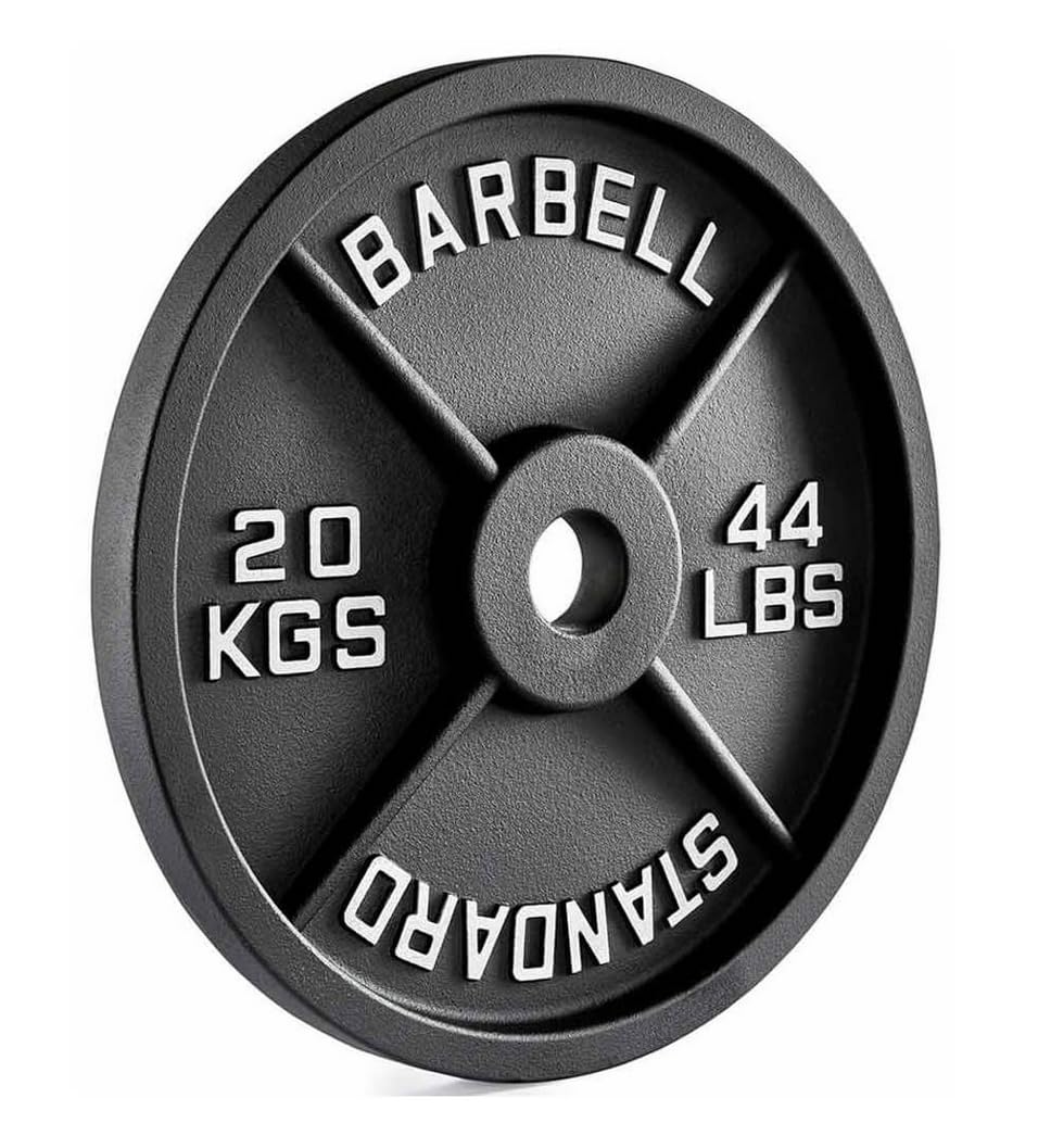 Anilha Olimpica Ferro Old School Peso em Kg e Libras Peso:20kg