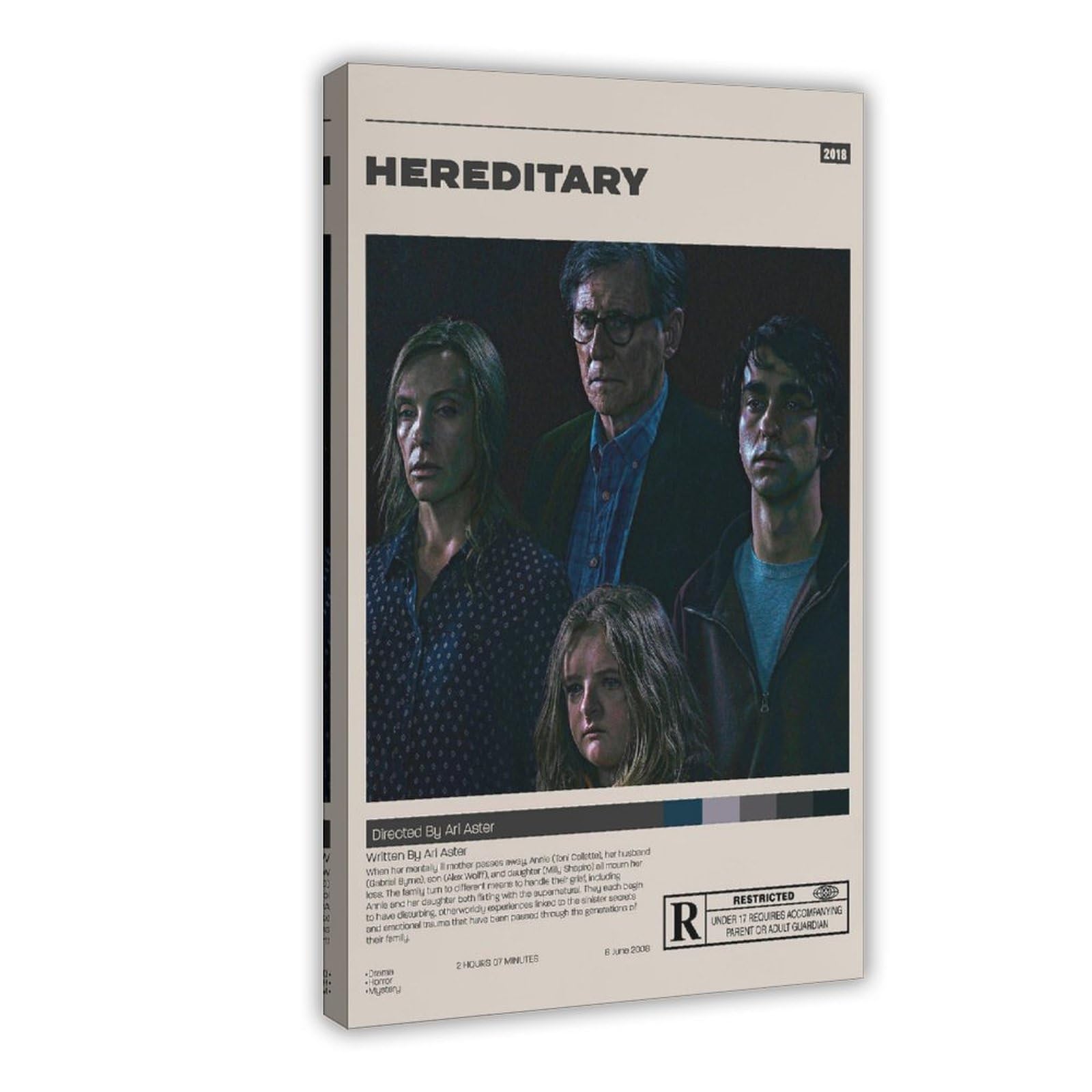 GJHTQLP Hereditary Poster 2 Movie Posters Canvas Poster Bedroom Decor Landscape Office Room Decor Gift 24x36inch(60x90cm)
