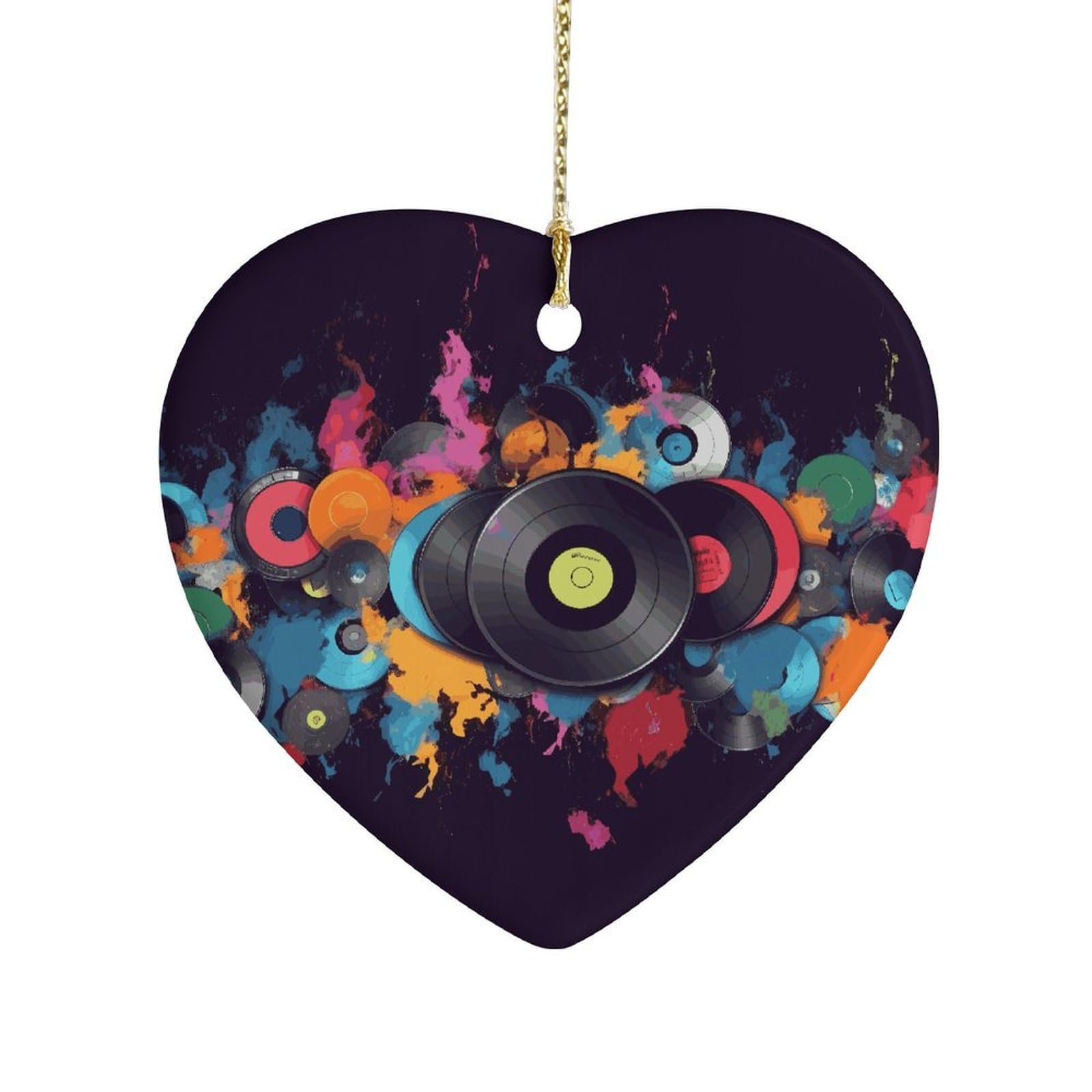 Fekiloot Style Multicolor Music Ceramic Ornament Home Decor Keepsake